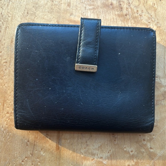 Coach Black Leather Wallet - Picture 1 of 9